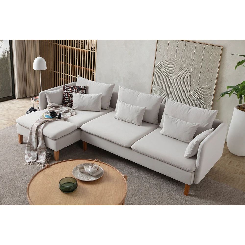 Ugaona Sofa Flexy Relax - boja: krem slika 2