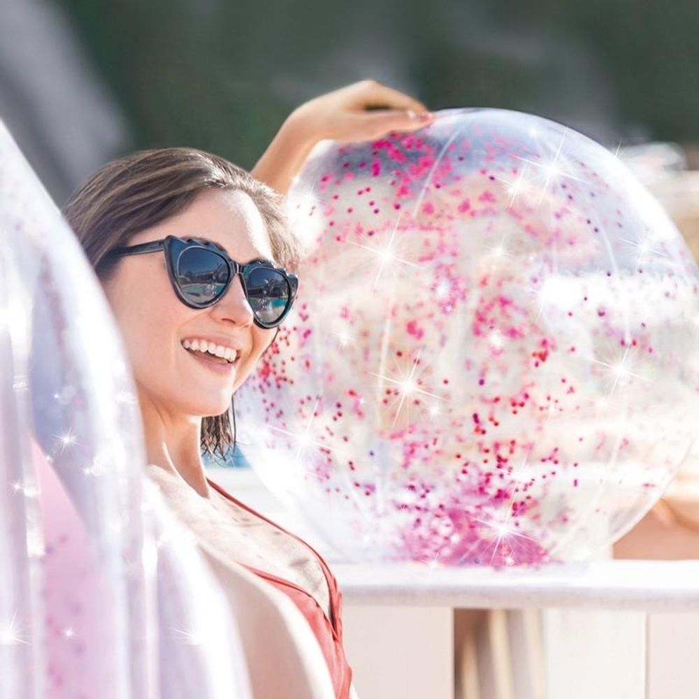 Intex lopta za plažu glitter 50 cm 58070NP slika 3