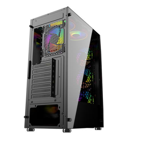 Kuciste Raidmax Hydra window/black, 4x 120mm RGB/800W/RH800RGB slika 2