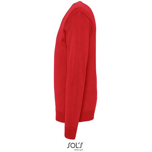 GALAXY MEN muški džemper na V izrez - Crvena, XL  slika 7