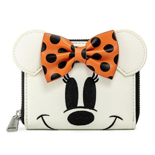 Disney Ghost Minnie Glow In The Dark Cosplay Zip Around Wallet slika 1