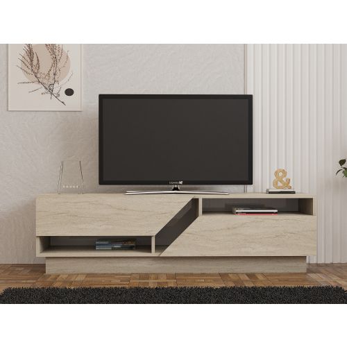 Woody Fashion TV stalak KOZA, boja Travertine slika 2