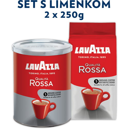 Lavazza Mljevena kava Qualita Rossa s limenkom 2x250g slika 1
