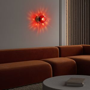 Zidna Lampa Benek - 15 - 14401, boje: Crvena, Zlatna