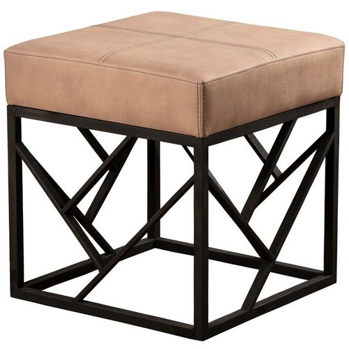 Koza Metal Ayaklı - Beige Mink Pouffe slika 2