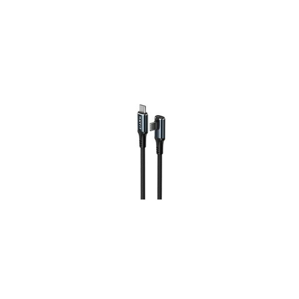 HAVIT KABEL ZA MOB Type C-Type C kutni CB6313, crno-plava 2metra slika 3