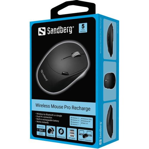Miš Wireless Sandberg Pro Recharge 631-02 slika 2