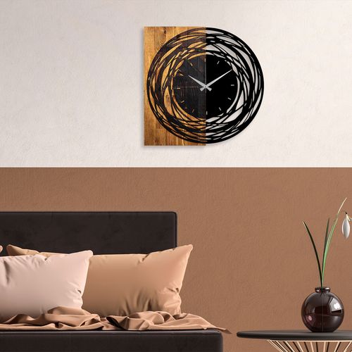Wallity Wooden Clock 39 Light Walnut
Black Decorative Wooden Wall Clock slika 3