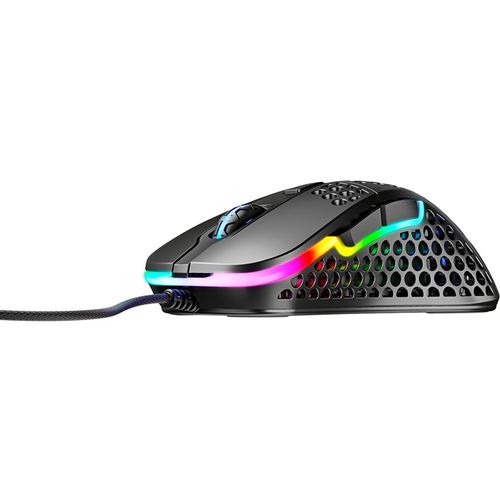 XTRFY M4 RGB, Ultra-light Gaming Mouse, Pixart 3389 sensor, Black slika 2