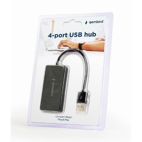 Gembird UHB-U2P4-04 4-port USB hub, black slika 2
