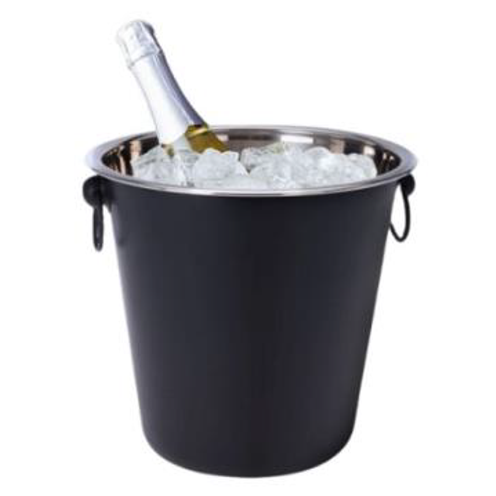 Kibla za vino, inox crna slika 1
