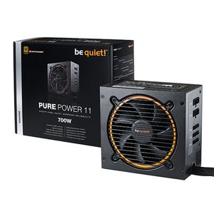 be quiet! BN295 PURE POWER 11 700W, 80 PLUS Gold efficiency (up to 92%), Two strong 12V-rails, Silence-optimized 120mm be quiet! fan, Multi-GPU support with two PCIe connectors