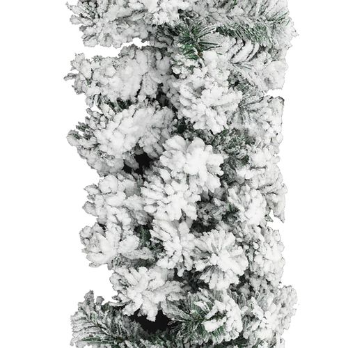 Božićna girlanda sa snijegom zelena 20 m PVC slika 3