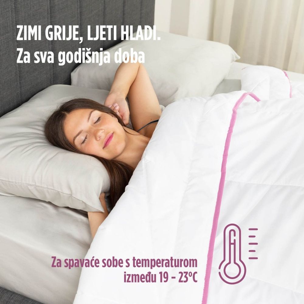 VITAPUR cjelogodišnji prekrivač Lavender 140x200 slika 8