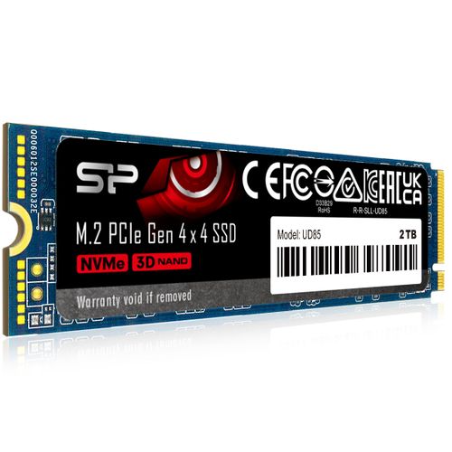 Silicon Power SP02KGBP44UD8505 M.2 NVMe 2TB, 2280, PCIe Gen 4x4, UD85, 3D NAND, Read up to 3,600 MB/s, Write up to 2,800 MB/s (single sided) slika 1