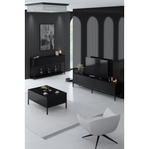 Lord - Black Black Living Room Furniture Set