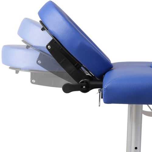 Plavi sklopivi masažni 4 - dijelni stol s aluminijskim okvirom slika 26