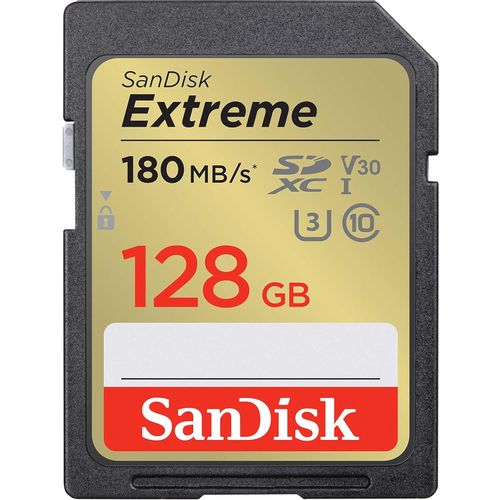 SanDisk Extreme PLUS SDHC memorijska kartica od 128GB, 180MB/s i 90MB/s čitanje/pisanje, UHS-I, Class 10, U3, V30 slika 4