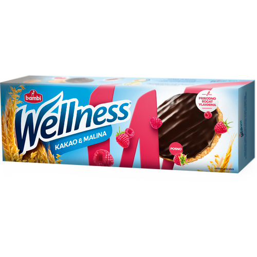 Wellness Integralni Keks Malina I Kakao 150g slika 1