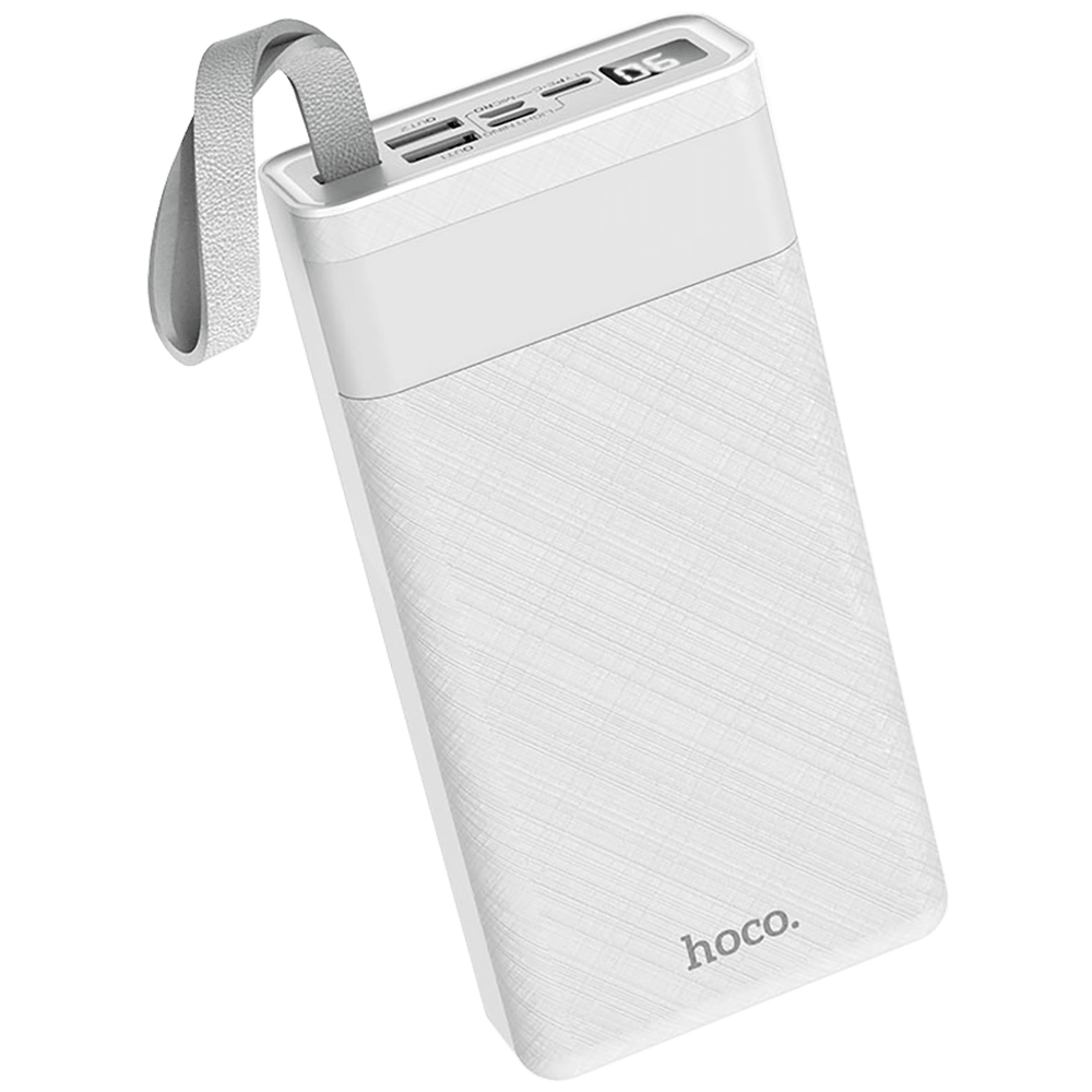 hoco. Punjač prijenosni sa lampom, Hoco j73, 30000mAh, 2A / 2A - J73 Powerful, White slika 3