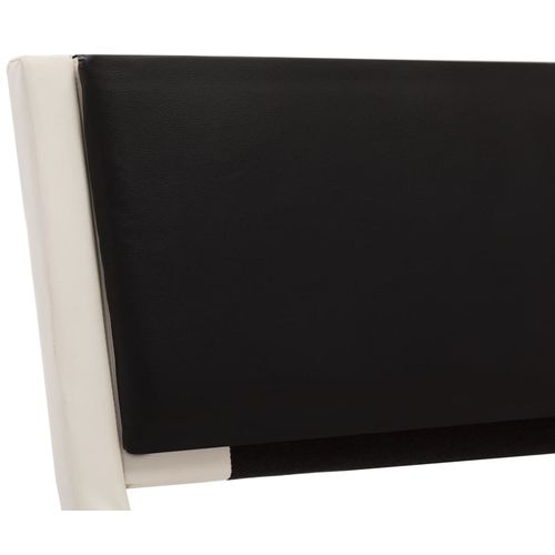 Okvir za krevet od umjetne kože bijelo-crni 90 x 200 cm slika 5