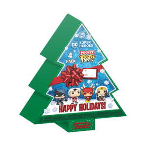 Funko Pocket Pop: DC Holiday - Blagdanska Kutija s 4 Figurice