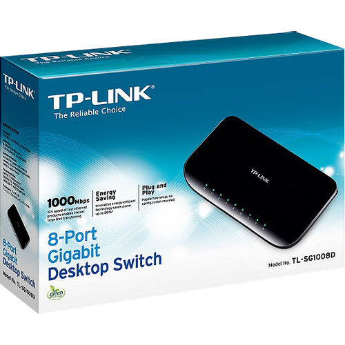 TP-LINK 8-Portni desktop switch, 5 x 10/100/1000 - TL-SG1008D slika 2