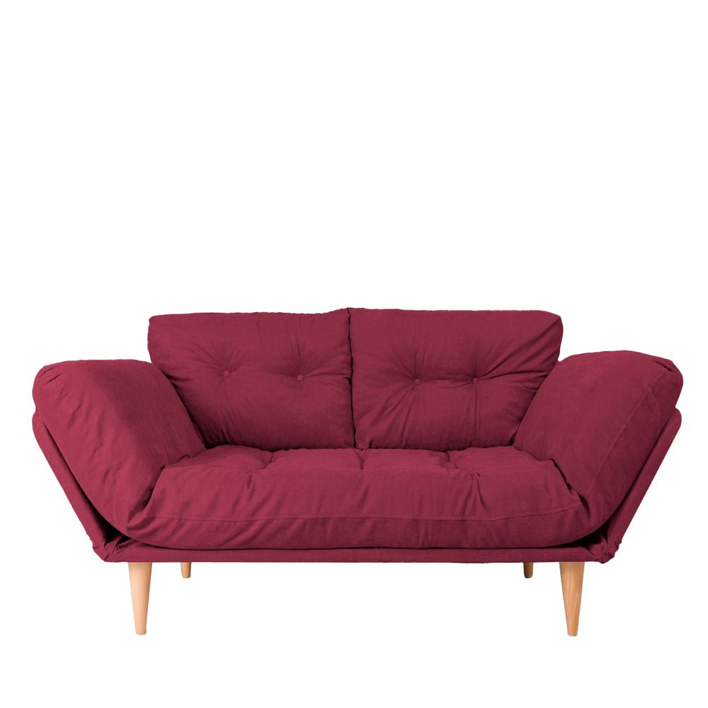 Nina Daybed - Tamno Crvena GR105 Trokrvni Sofa-Krevet slika 2