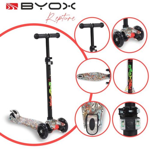 Byox Romobil Rapture, Black slika 5