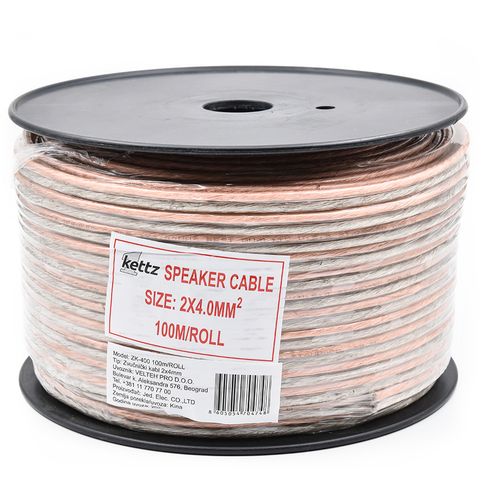 Zvučnički kabl 2x4mm Kettz ZK-400 100m/ROL slika 1