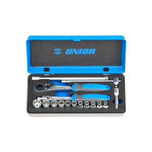 Unior - Ključevi nasadni, prihvat 1/4”, u metalnoj kutiji - 188BI