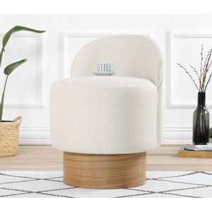 Atelier Del Sofa Tabure, Barren Puf - Cream