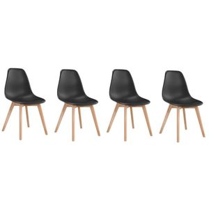 GOODHOME Blagovaonske stolice 4 kom - Black 