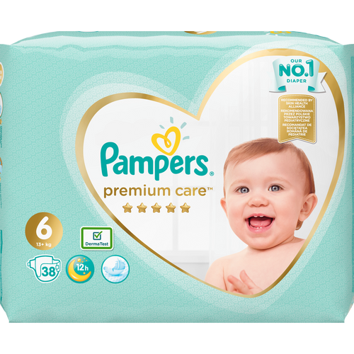 Pampers premium care, pelene s trakicama za učvršćivanje slika 10