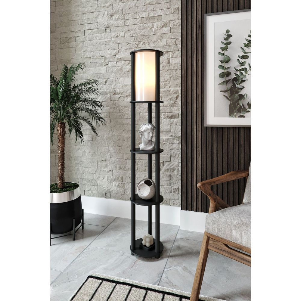 Podna Lampa Estantes Round - Crna slika 3