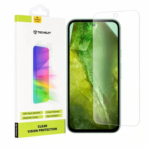 Techsuit – Clear Vision Glass kaljeno staklo za Google Pixel 8a – Prozirno slika 1