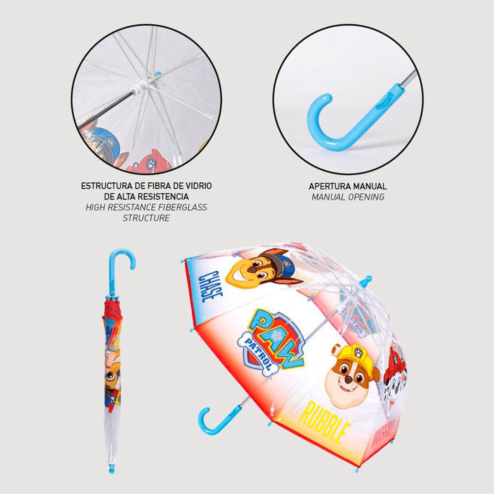 Paw Patrol ručni kišobran s mjehurićima 45 cm slika 5