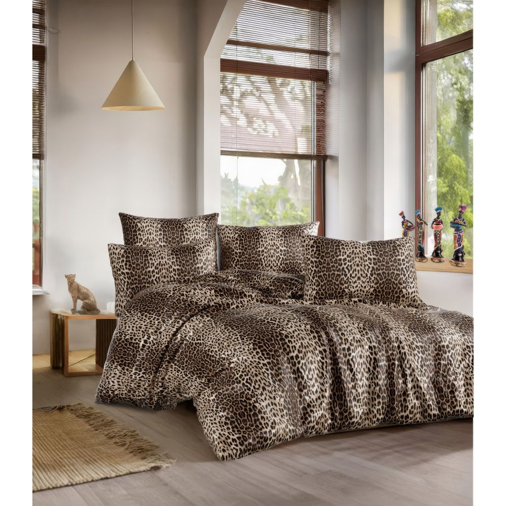 Super King Posteljina Set (FR) Leopard slika 1