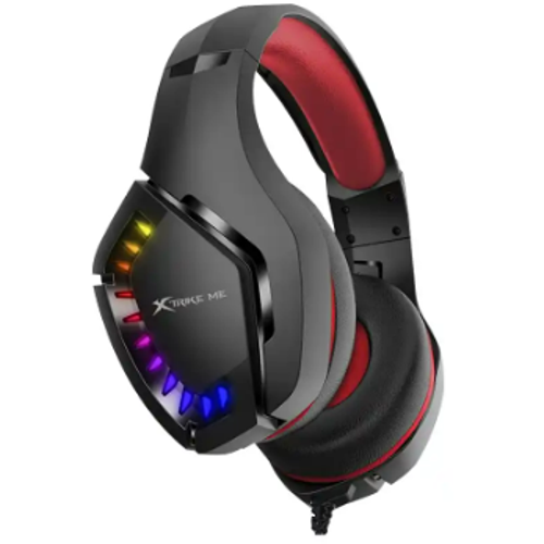 Slušalice sa mikrofonom XTRIKE GH711 crveno/crne sa RGB osvetljenjem slika 1