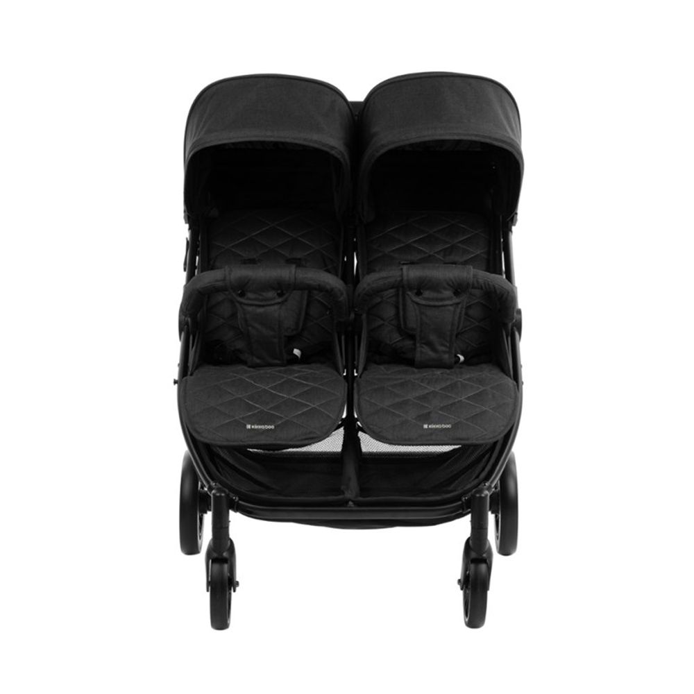 Kikka Boo Kolica za blizance Happy 2, Black slika 3