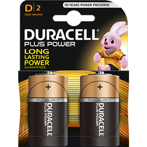 Duracell LR20, MN1300 D PLUS 1.5V 2 kom slika 1