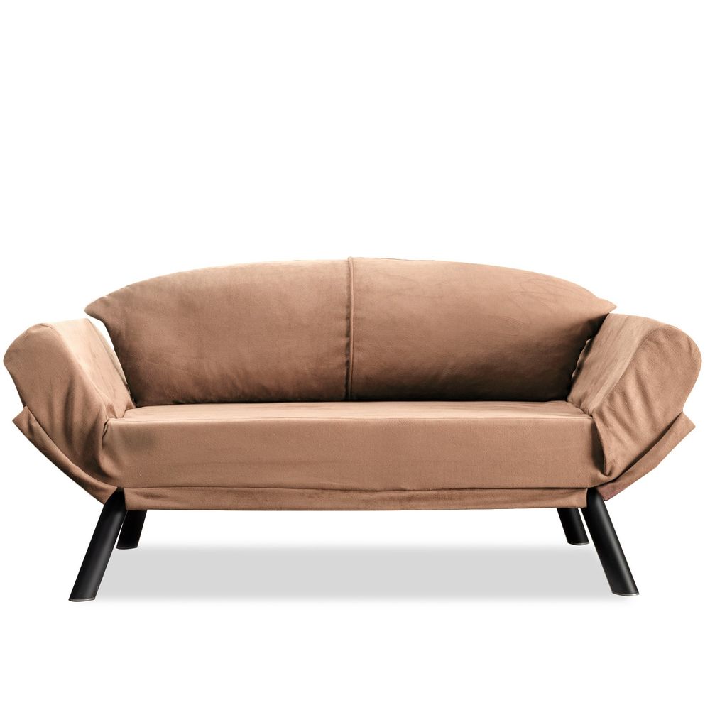 Genzo - Svijetlosmeđi Dvosjedni Sofa-Krevet slika 2