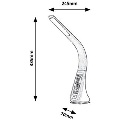 Rabalux Lionel,stona lampa., LED 5W, bela slika 6