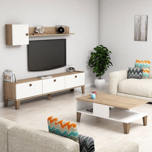 Sumer 1 Oak
White Living Room Furniture Set slika 1