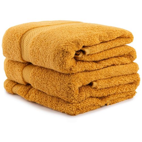 Colorful - Mustard Mustard Towel Set (3 Pieces) slika 1