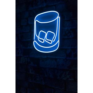 Wallity Ukrasna plastična LED rasvjeta, Whiskey Old Fashioned - Blue