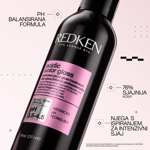 Redken NYC Acidic Color Gloss Pre-Activated Glass Gloss Tretman 237ml slika 11