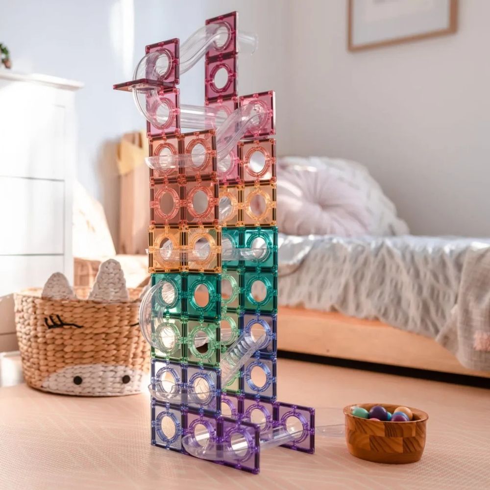 Connetix Magnetne pločice za slaganje Pastel Ball Run Pack, 106kom slika 5