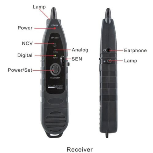 Tester Kablovski LAN POE Noyafa NF-8209 Digital, Analog, i PoE LAN TESTER I TRAGAC KABLOVA slika 12