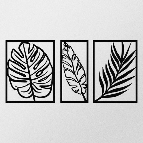 Wallity Metalna zidna dekoracija Leaf2 Metal Decor slika 4